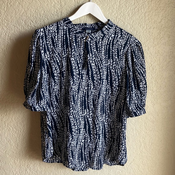 Tommy Hilfiger puff sleeve blouse - Picture 1 of 8